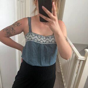 Vintage Blue Embroidery Top 12